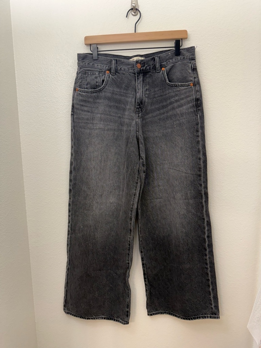 Madewell Petite Superwide-Leg Jeans in Kingswood Wash Size 29P - Picture 6 of 14